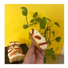 Satisfy your sweet cravings with this tantalizing taco-shaped strawberry sponge cake. It's a unique treat that's as fun to eat as it is delicious.