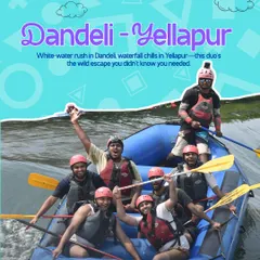 For those who need a shot of adrenaline, we've got you. This is from our Dandeli trip, where we hit the wild Kali River for some white-water rafting. It’s the kind of wild escape you didn't know you needed.