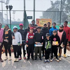 Our coaching team and future champions gaining valuable experience by attending an ITF J300 event at the Delhi Lawn Tennis Association.