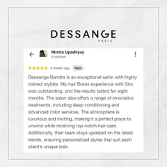 An exceptional salon with highly trained stylists. This client highlights our long-lasting hair botox results, innovative treatments, and luxurious atmosphere, making us a perfect place to unwind.