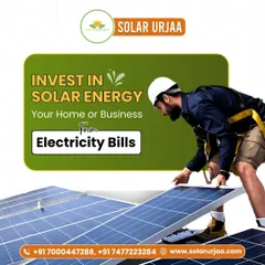 Here is one of our team members expertly installing solar panels. We are dedicated to helping you save on electricity bills for your home or business with professional and reliable service.