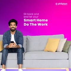 Sit back and let your smart home do the work. From the comfort of your sofa, you can use the app on your phone to control every aspect of your room, eliminating any debate about who has to get up.