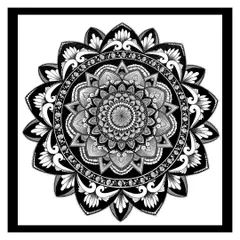 My first paid mandala mural project. Seeing this intricate design come to life on a wall was an incredible feeling. I can create custom mandala murals for your home or business to bring a sense of peace and balance to the space.
