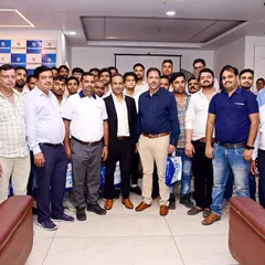 This photo captures a moment with our valued dealers and installers at the Noida Surveillance Meet. These events are crucial for strengthening our network and ensuring our partners are equipped with the latest product knowledge.