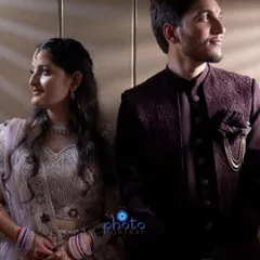 A stylish and modern couple portrait. We pose our couples to look confident and connected, creating images that are both beautiful and contemporary.