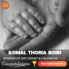 I was so honored to be selected as a winner of the Mazda Art Grant and a featured artist for their 2025 calendar.