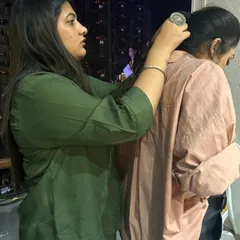 Behind the runway, where all the magic happens. A sneak peek into the energy and chaos of Seeya Fashion Week, with my team making last-minute adjustments.