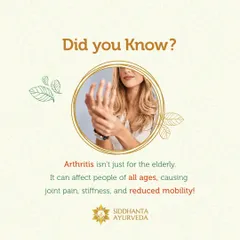 Did you know arthritis is not just for the elderly? It can affect people of all ages, causing pain and reducing mobility. Ayurveda offers treatments that can help manage the condition regardless of age.