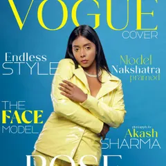 This is what endless style looks like. We created a mock VOGUE cover that highlights a bold, yellow vinyl suit, perfect for a model's portfolio that needs to scream high fashion.
