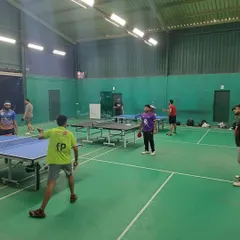 A glimpse of the action at our Sarjapur Road venue during a table tennis event, with multiple matches happening simultaneously.