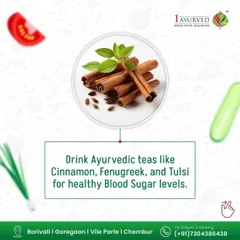 Herbal infusions can be a powerful tool for health. We often prescribe Ayurvedic teas made from ingredients like Cinnamon, Fenugreek, and Tulsi to help maintain healthy blood sugar levels and support your body's natural detoxification processes.