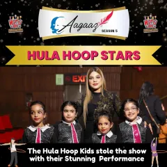 Our Hula Hoop Stars. These kids absolutely stole the show at Aagaaz with their stunning and perfectly synchronized performance.