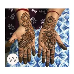 A beautiful Arabic-style design with a mix of bold and fine lines.