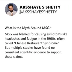 Is MSG or Ajinomoto unhealthy? This series breaks down the myths versus the science. MSG is a flavor enhancer that also occurs naturally in foods like tomatoes and cheese, and can be part of a healthy diet in moderation.