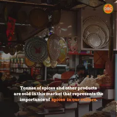 Inside a shop in Khari Baoli, where countless spices are sold. Our guides explain the importance of these spices in Indian culture and cuisine as you explore the market.