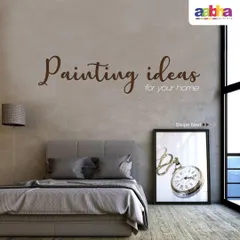 We offer a wide range of painting ideas for your home, from simple colour updates to complete transformations. This bedroom showcases a concrete-finish wall, a popular choice for modern interior design.