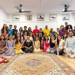 A full house and a full heart. It was an honor to have my Guru, Acharya Bharath Shetty, lead a session, sharing his wisdom with our entire Kaya community.