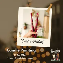 Getting into the festive spirit with candle painting. A unique way to create personalized decor for the holiday season.