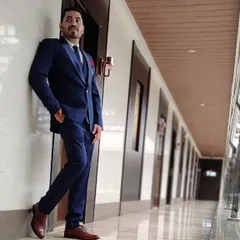 Another look at the blue three-piece suit. I focus on getting the shoulder and waist measurements just right, so the jacket hangs perfectly.