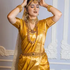 A beautiful candid-style shot from a student's portfolio day, capturing the essence of a bride getting ready.