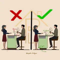 For a kitchen island with seating, comfort is key. I recommend a countertop overhang of at least 16-20 inches and a toe kick area to provide ample legroom, making it a comfortable dining spot.