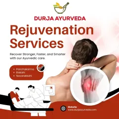 Our rejuvenation services help you recover stronger, faster, and smarter. We offer treatments like Panchakarma and Elakizhi for issues like joint and neck pain.