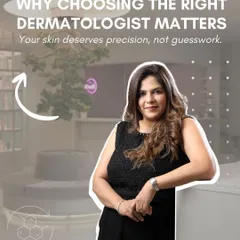 Why does choosing the right dermatologist matter? Because your skin deserves precision, not guesswork. This image emphasizes the importance of expert care, which is the foundation of every treatment plan at my clinic.