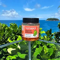 Even with a beautiful sea view, a jar of our Gujarati Chhunda can steal the show. It's the perfect travel companion to beat the blues and add a taste of home to your snacks.