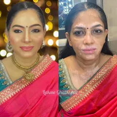 I believe makeup should celebrate unique beauty, not conceal it. This transformation on a client with vitiligo showcases how I use specialized techniques to create a smooth, even, and confident base that enhances her natural features.