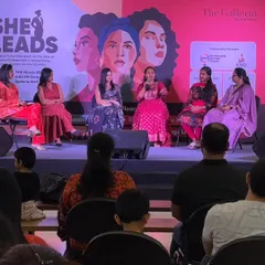A photo from the panel discussion at the She Leads event. It was a wonderful opportunity to share my insights on the role of women professionals in fostering an equitable society.