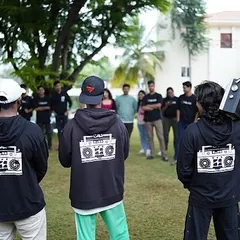 The Cali OG team ready to lead a corporate event. We bring our signature 'street' style and energy to create a unique and effective team-building experience.
