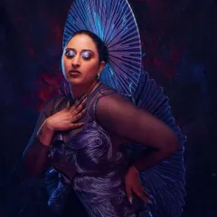 Root to the Earth, Crown to the Sky. The nails I created for Raja Kumari's stunning photoshoot, where she is wearing a custom piece by Amit Aggarwal.
