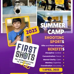 This informational graphic for my youth shooting programs outlines the key skills children learn. It's a great way to gift them an experience that builds focus and precision, with courses starting in April.