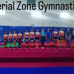 Our team at Aerial Zone Gymnastics. I am proud to coach these dedicated young athletes and watch them grow in skill and confidence.