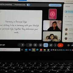 A key concept I teach is creating harmony between your clothing, lifestyle, and personal style. This slide is from a session focused on helping clients define their unique needs.
