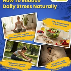 Four Pillars of Natural Stress Relief. Feeling overwhelmed is common, but Ayurveda offers simple, powerful ways to find calm. I guide my clients to build a foundation of wellness through four key areas: mindful breathing, balanced nutrition, gentle movement like yoga, and restorative sleep. These small, consistent habits can make a huge difference in managing daily stress.