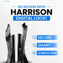 Go keyless with a Harrison Digital Lock and enjoy a life that is secure, smart, and stress-free. This graphic highlights the core benefits of upgrading to our advanced security solutions.