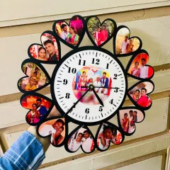A beautiful heart-themed wall clock that I can customize with 13 of your favorite photos. It's a wonderful way to surround yourself with happy memories.