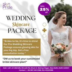 For all the brides-to-be, our pre-wedding skincare package is designed to give you that perfect glow for your big day. Book a consultation to customize your plan.
