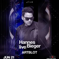 The flyer for a huge night supporting the legendary Hannes Bieger for his live analog techno set. An unforgettable experience in raw, crafted techno.