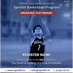 We believe in dreaming big and playing bigger. This image of a young player focused on his shot captures the spirit of our youth program, where we nurture aspiring athletes and help them build a strong foundation for the future.