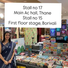 All set up and ready to meet you! A look at my stall, packed with handcrafted decor and gifts for every occasion.