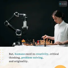 While AI can handle repetitive tasks, it can't replicate human ingenuity. Our philosophy is to use AI as a partner that enhances human creativity, critical thinking, and strategic problem-solving.