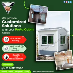 I provide customized solutions for all your porta cabin needs. My buildings are designed for easy, do-it-yourself style installation, are quick to assemble, and are built to be durable and maintenance-free.