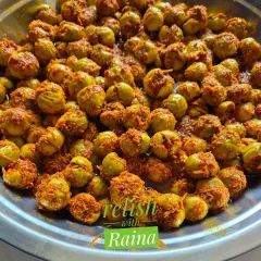 A closer look at the stuffed gunda, showing the tangy masala filling. This pickle is a summer specialty that I make as soon as I get my hands on good quality, big-sized gunda.