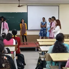 A student takes the stage to practice her presentation skills during our workshop. My role is to create a safe space for students to step out of their comfort zone and find their voice.