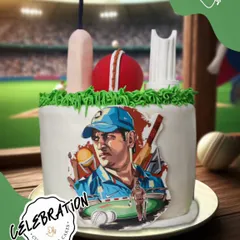For the ultimate Dhoni fan in Greater Kailash, this cake was the perfect way to celebrate a CSK win. The edible image of Thala himself makes this a cake to remember for any cricket enthusiast.