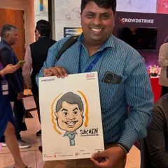 Another happy attendee from a corporate conference. These quick portraits are excellent icebreakers and provide a memorable takeaway.
