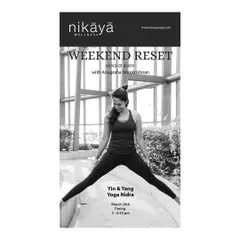 Experience the best of both worlds with a Yin and Yang flow. We begin with a dynamic, active practice to build heat and strength, then transition into longer, passive yin holds to calm the nervous system. The session concludes with Yoga Nidra for deep, conscious rest.