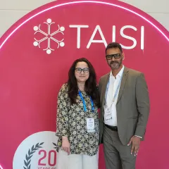 A photo with the incredible Lina Ashar at the TAISI Conference. Connecting with fellow changemakers is one of the best parts of these events.